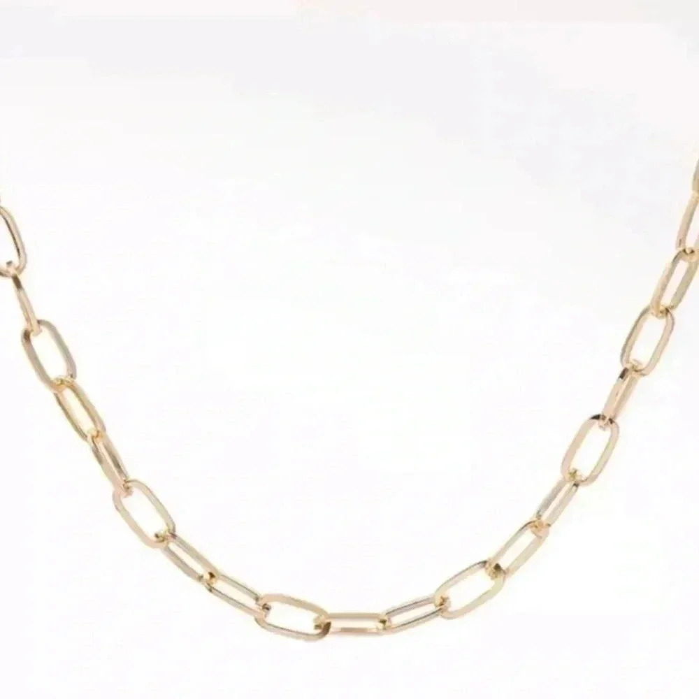 Gold Chain Link Trendy Layering Necklace